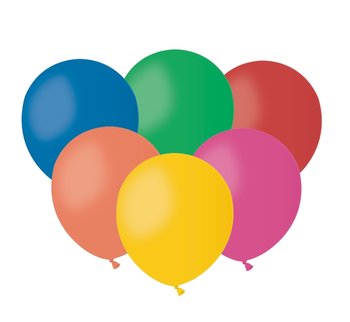Balon lateksowy, pastelowy, 5", różnokolorowy, 100 sztuk - GoDan