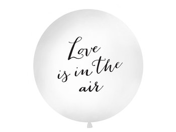 Balon, Love is in the air, 1 m, biały - PartyDeco
