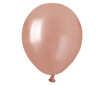 Balon metaliczny, różowo-złoty, 100 sztuk - GoDan