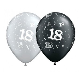 Balon pastelowy, 11", 18. Urodziny, 25 sztuk