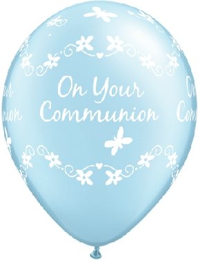 Balon Ql Z Nadr On Your Communion Metalik J Niebieski Szt Qualatex Przyj Cia