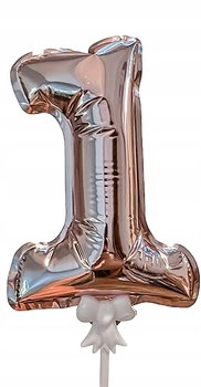 Balon Topper Rose Gold Urodziny Dekoracja Cyfra 1 - Inna marka
