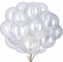 Balony 12cali CRYSTAL TRANSPARENTNY balon dekoracje, 12 szt PROFESJONALNY