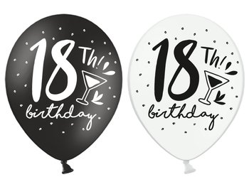 Balony, 30 cm, 18th! birthday, mix, 50 sztuk - PartyDeco