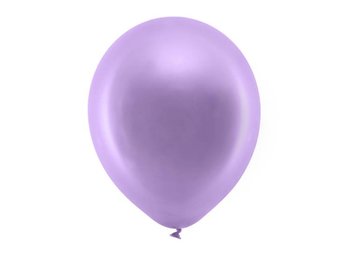 Balony 30 Cm Metalizowane Fioletowe 10Szt - PartyDeco