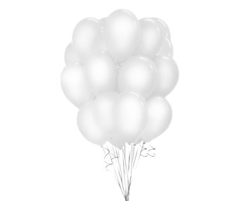 Balony Beauty&Charm, pastelowe białe, 12", 50 sztuk - GoDan
