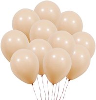 Balony beżowe 20szt 12 cali urodzinowe Cieliste Boho Komunijne Gotowy Zestaw