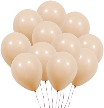 Balony beżowe 20szt 12 cali urodzinowe Cieliste Boho Komunijne Gotowy Zestaw - Szafran Limited