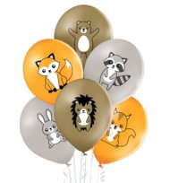Balony Bn06-771 Leśne Zwierzęta Op.6Szt. Aliga