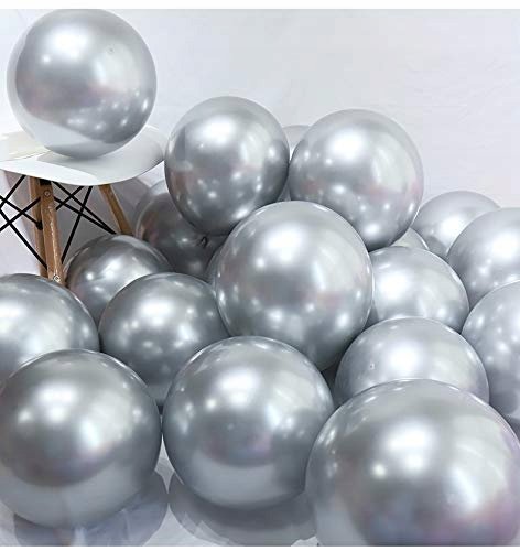 Balony Chrome Shiny Glossy Platynowe Srebrne Silver Szt Somgo