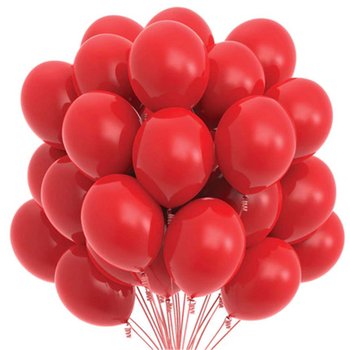 Balony czerwone Gotowy Zestaw balonów czerwonych zaręczyny walentynki Polska mecz - Szafran Limited