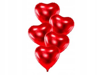 Balony Czerwone Serca Walentynki Ślub Wesele 5 Szt - Inna marka