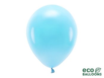 Balony Eco 30cm pastelowe, jasny niebieski 10 szt. - PartyDeco