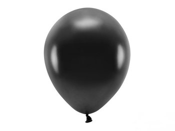 Balony Eco, metalzowane, czarne, 10 sztuk - PartyDeco