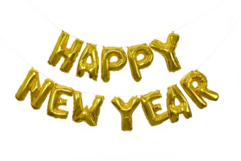 Balony foliowe, napis Happy New Year - Arpex