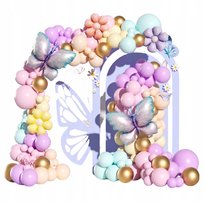 Balony girlanda balonowa dekoracje urodzinowe kolorowe pastelowe 119 sztuk