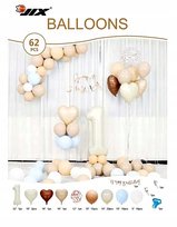 BALONY GIRLANDA DEKORACJA URODZINY ROCZEK 62szt
