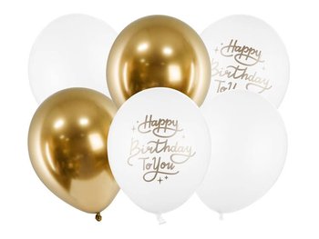 Balony Happy Birthday To You, 30 cm, 6 sztuk - PartyDeco