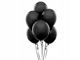 Balony Lateksowe Czarne 100Szt Balon Czarny-Zdjęcie-0