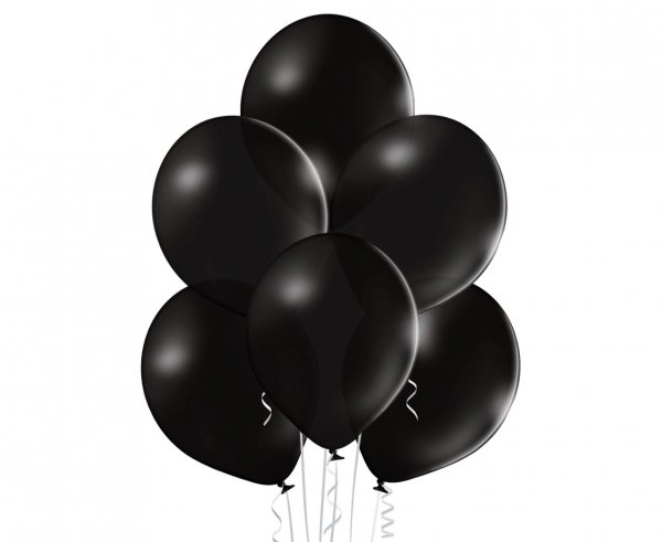BALONY LATEKSOWE CZARNE BELBAL 30 CM 100 szt.-Zdjęcie-0