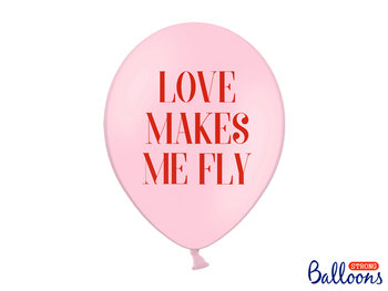 Balony lateksowe, "Love makes me fly", 12", 6 sztuk - Strong