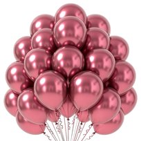 Balony lateksowe metaliczne wiśniowe 12 cali 30 cm - 50szt