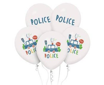 Balony Lateksowe Policja 5 Szt 30 Cm - GoDan