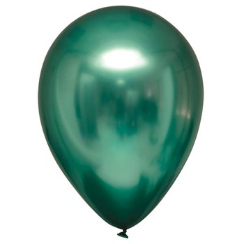 Balony lateksowe Satin Luxe Chrome Zielone 12cm, 100 szt. - Amscan