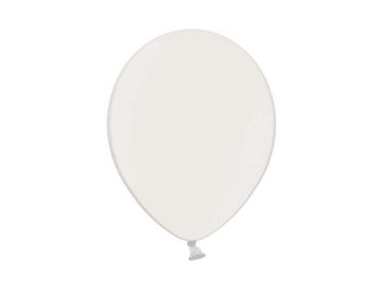Balony, metalik, 12", białe, 100 sztuk - BELBAL
