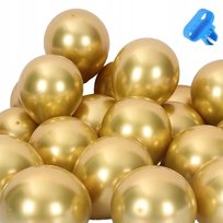 Balony Metalizowane Złote Gold Duże Urodziny Wesele Impreza Dekoracja Ślub