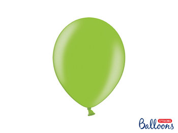 Balony, Metallic, zielone, 10", 10 sztuk - Strong