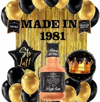 BALONY na urodziny 18 40 lat BANER dowolny ROCZNIK