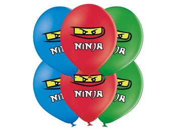 Balony nadrukiem Ninja - 37 cm - 50 szt. - Congee.pl