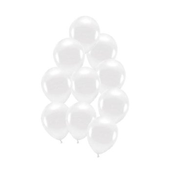 Balony pastelowe białe 23cm - 10 sztuk - Inna marka