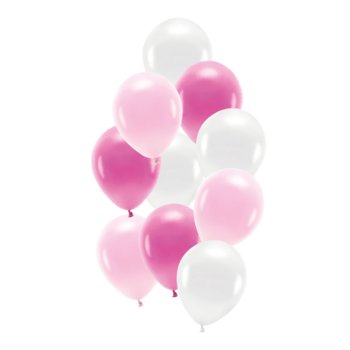 Balony pastelowe różowe mix 30cm - 10 sztuk - OCHprosze