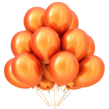 Balony pomarańczowe Metaliczne duże halloween 20x - somgo