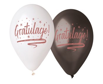 Balony Premium Hel, Gratulacje!, 13", 5 sztuk - GoDan