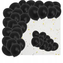 Balony profesjonalne 10 cali czarne dla dekoratorów urodziny mocne 50 szt