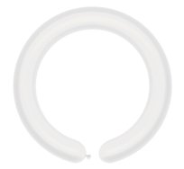 Balony, rurki włoskie do modelowania, białe, 100 sztuk