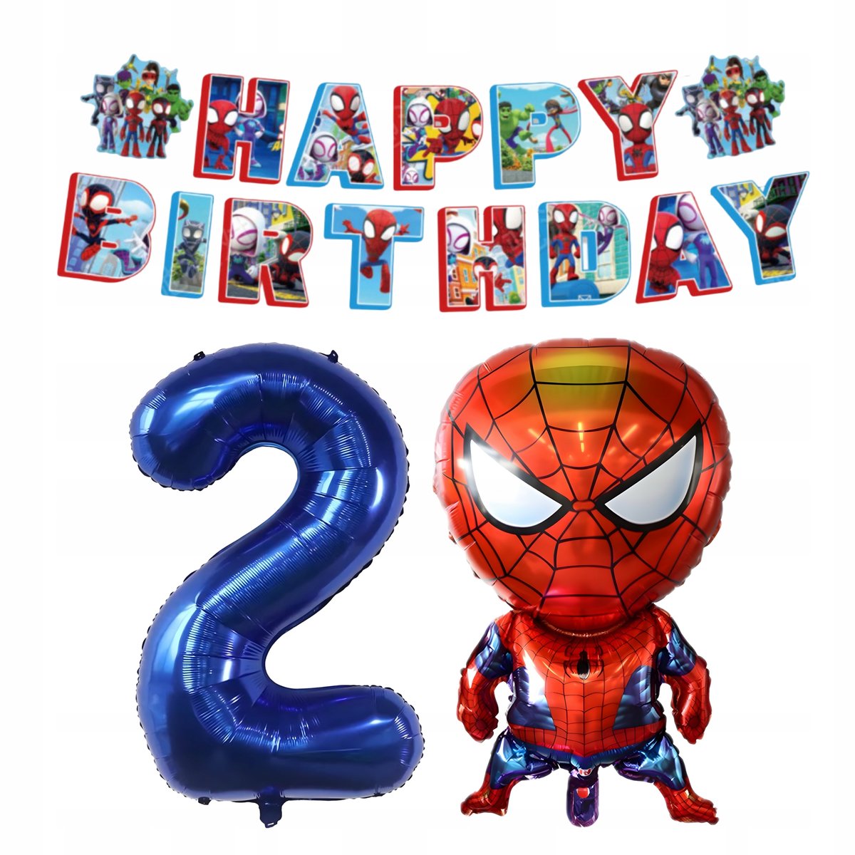 Set mit 4 Spidey essbaren Tortenaufsätzen - Vorgeschnitten auf Oblatenpapier, Zuckerpapier
