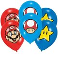 Balony, Super Mario Bros, pastel mix, 11", 6 sztuk - Amscan