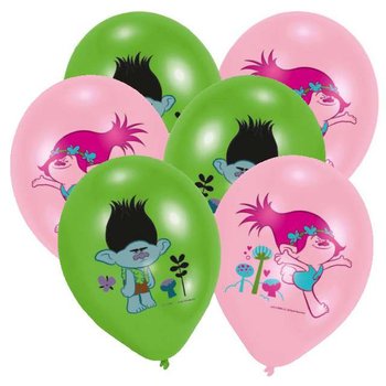 Balony, Trolls, pastel mix, 11", 6 sztuk - Amscan