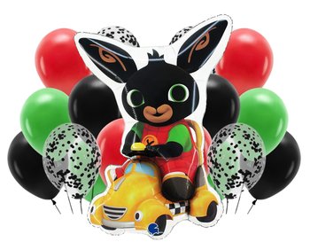 Balony urodzinowe Bing Zestaw balonów Królik Bing Taxi Urodziny Kolorowe - Szafran Limited