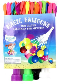 Balony wodne 111 szt. 3 kolory w worku - Hipo