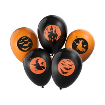 Balony z halloweenowym nadrukiem (5 szt.) - Arpex