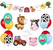 BALONY zestaw zwierzęta FARMA
