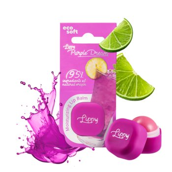 Balsam do ust w kulce, lekko koloryzujący Lippy Eco Soft - Purple Dream - Laura Conti