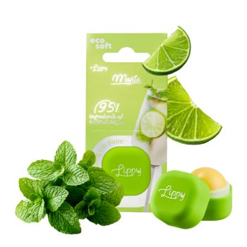Balsam do ust w kulce, nawilżający Lippy Eco Soft - Mojito - Laura Conti