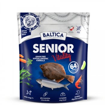 BALTICA Senior Vitality Karma sucha dla psów średnich i dużych ras 1kg - Baltica