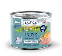 Baltica Smaki Regionów Karma Mokra Kot Dorosły Indyk 185g